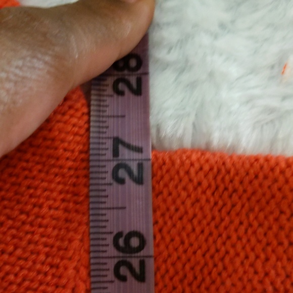 Joe Fresh|NWT Cumberland Red Knitted Crew Neck Sweater With Pattern Acrylic - Picture 8 of 15